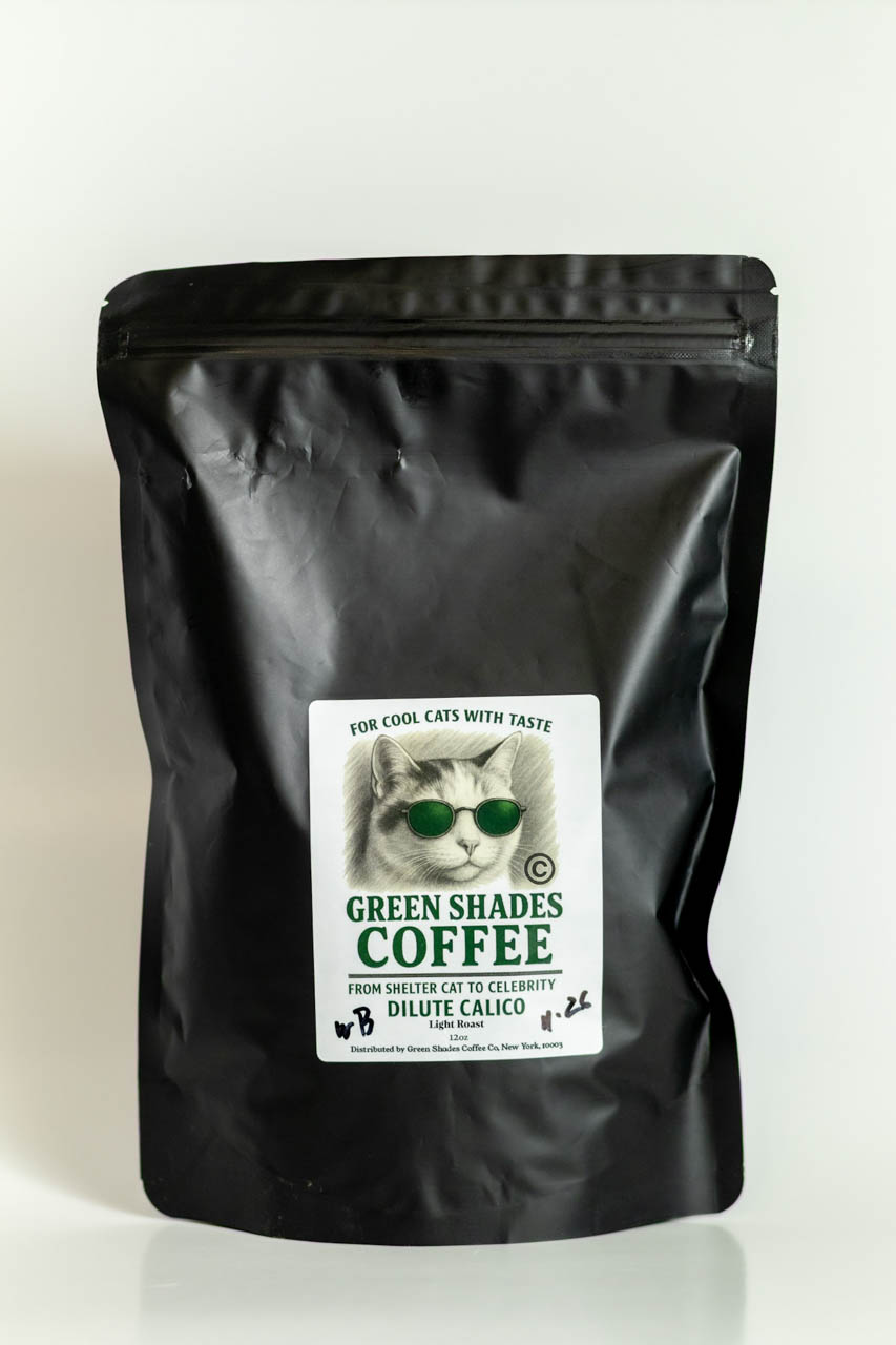 Dilute Calico light roast coffee bag