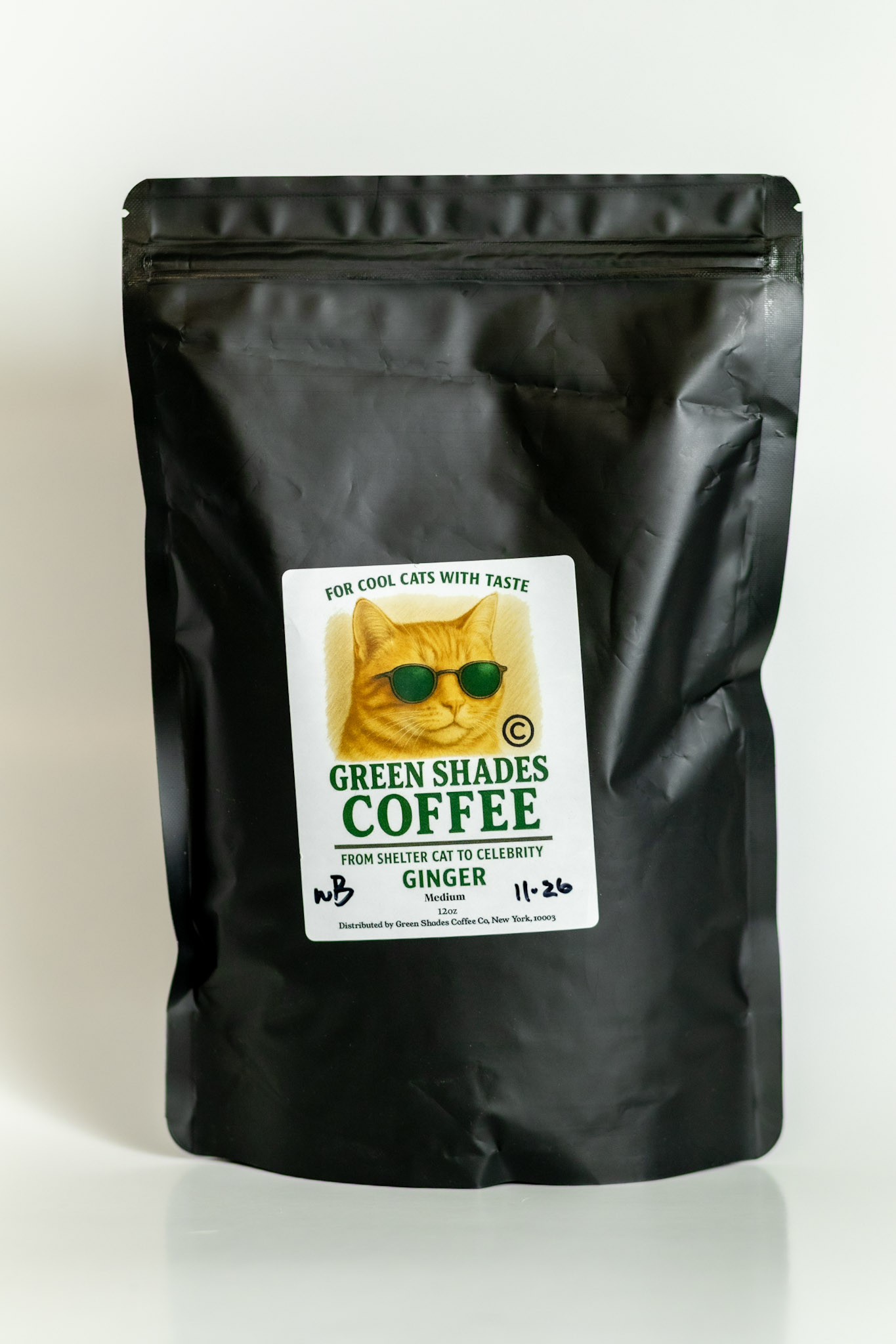 Ginger blend coffee product shot